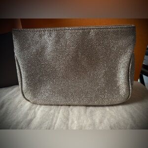 Elegant Gold w/ Silver Specks Clutch/Cosmestic Bag